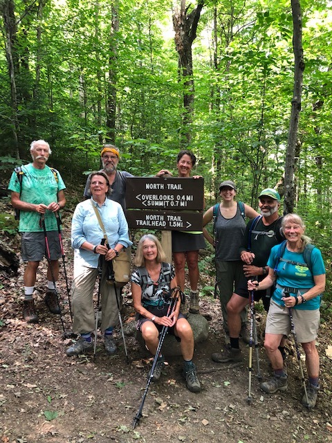 Sat Aug 07 2021 North trail up Mt Pisgah by Dana Lawrence , Nancy Thomas