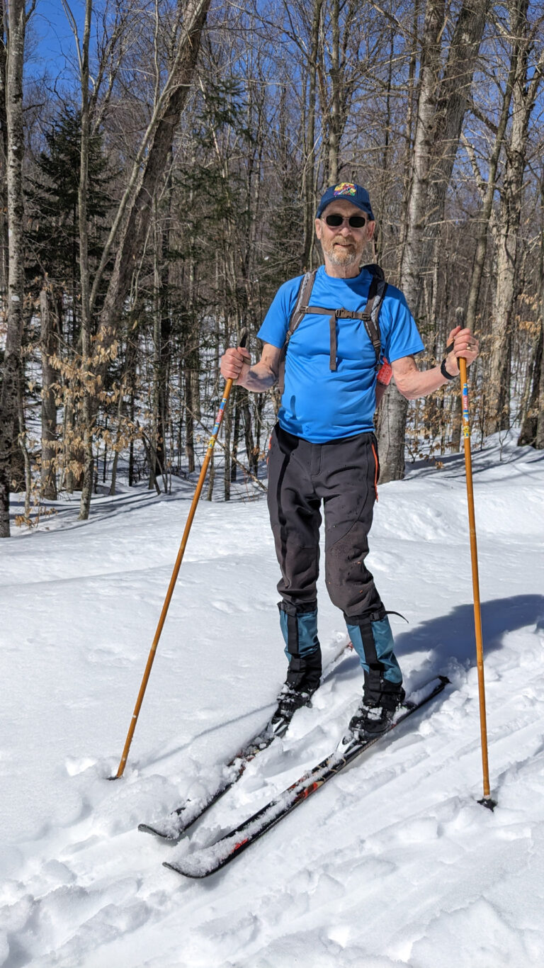 Sun Mar 12 2023 XC Ski to Little Elmore Pond by Steve and Heather Bailey